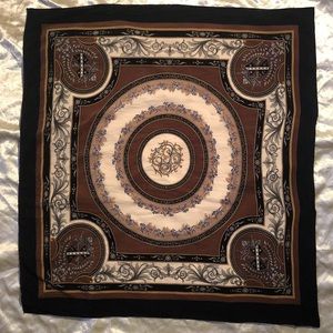 Vintage silk European design scarf